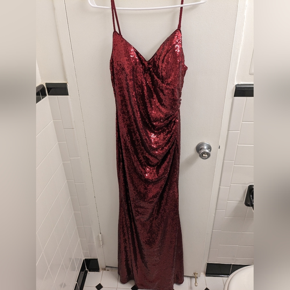 Ever Pretty Red Sequin Gown